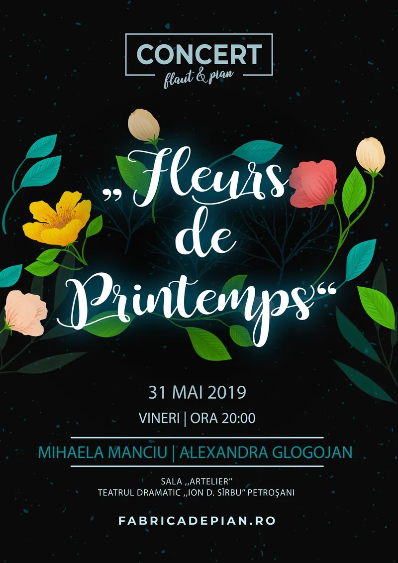 Afișul concertului Fleurs de Printemps, 31 mai 2019