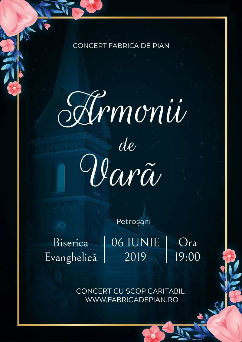 Afișul concertului Armonii de vară, 6 iunie 2019