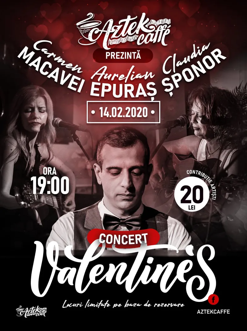 Afișul concertului Concert de Valentine’s, 14 februarie 2020